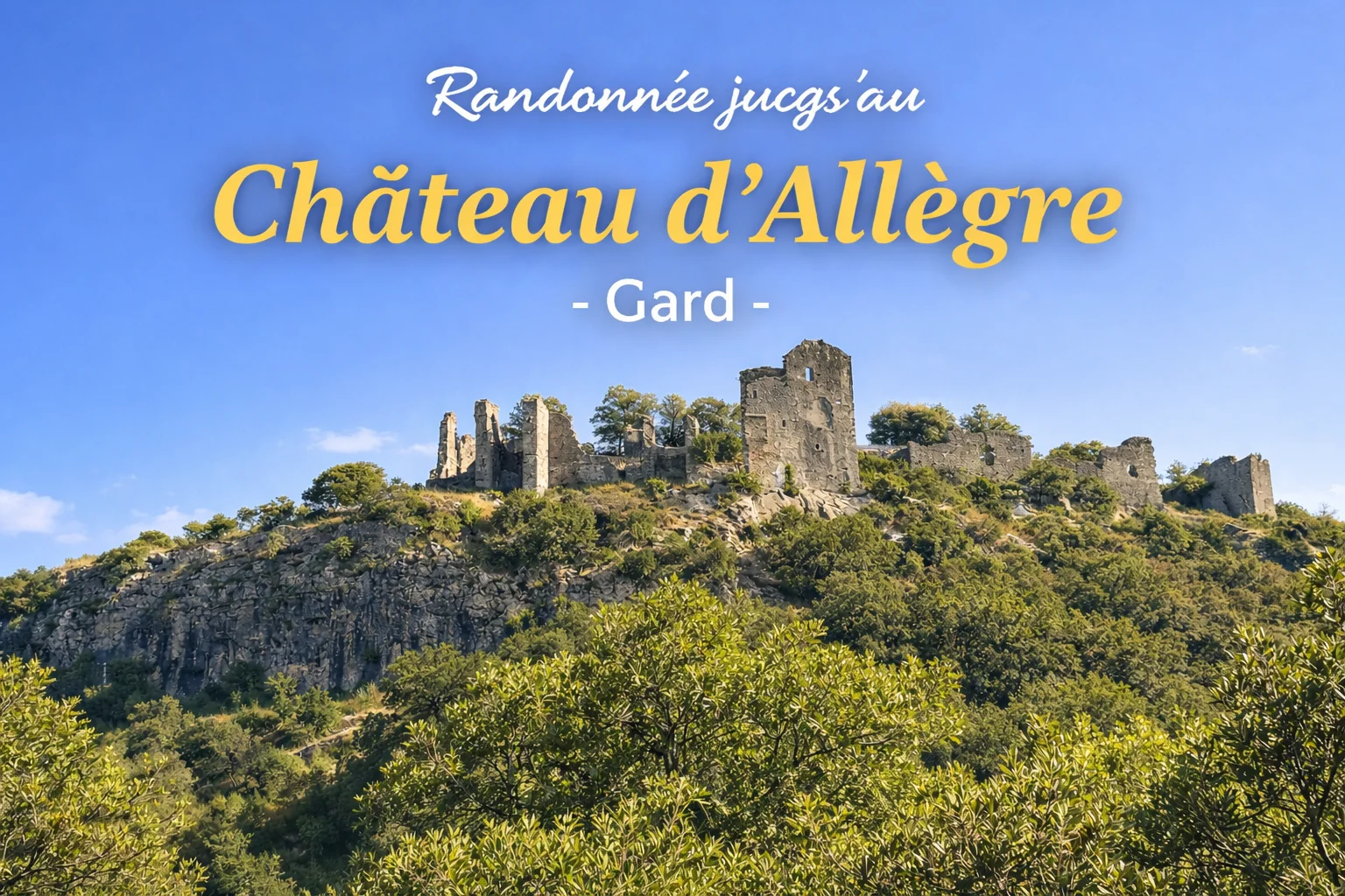 Sur les traces du château d’Allègre, une randonnée entre nature et histoire dans le Gard