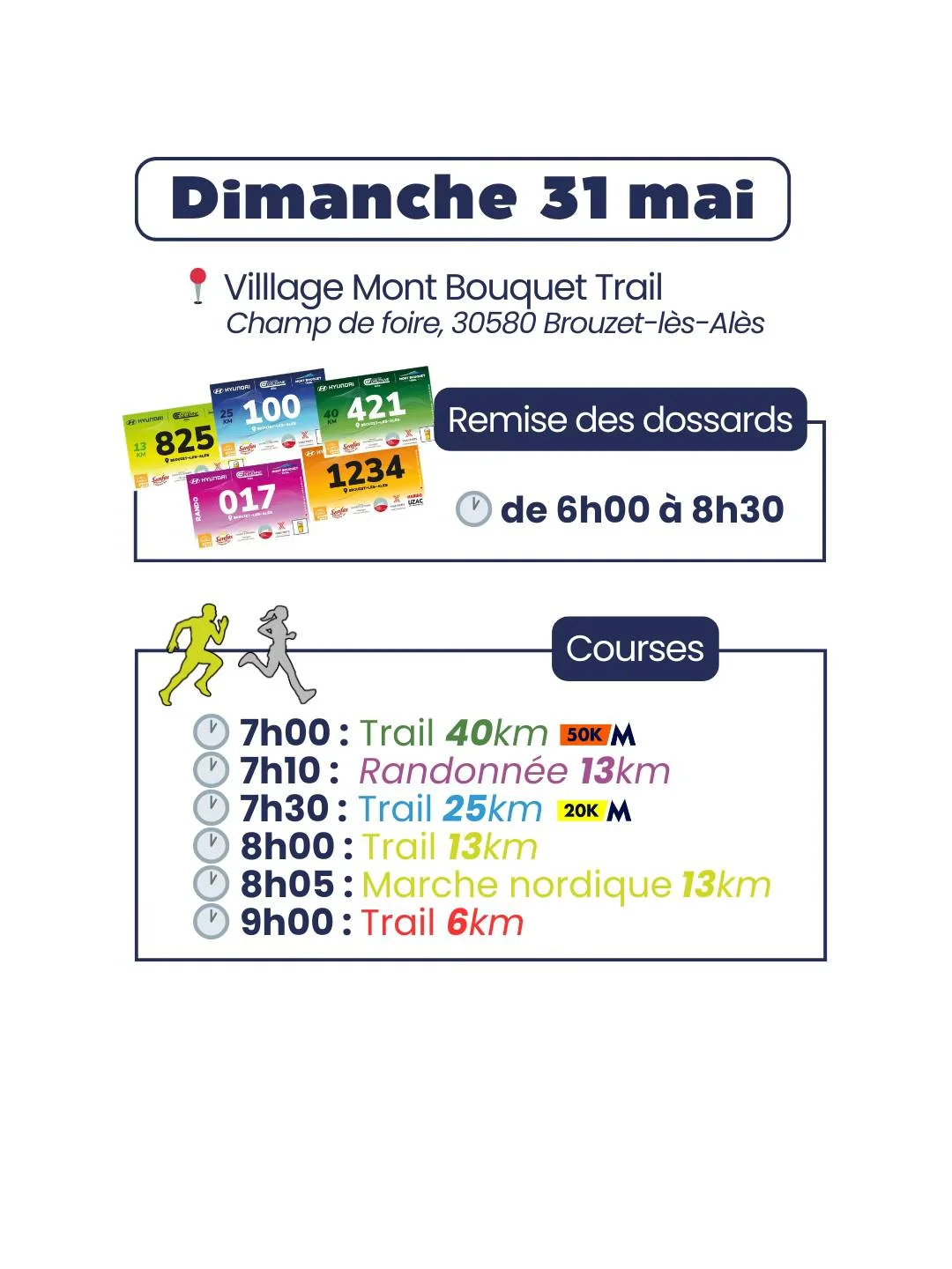 Trail Mont bouquet 2026 31 mai